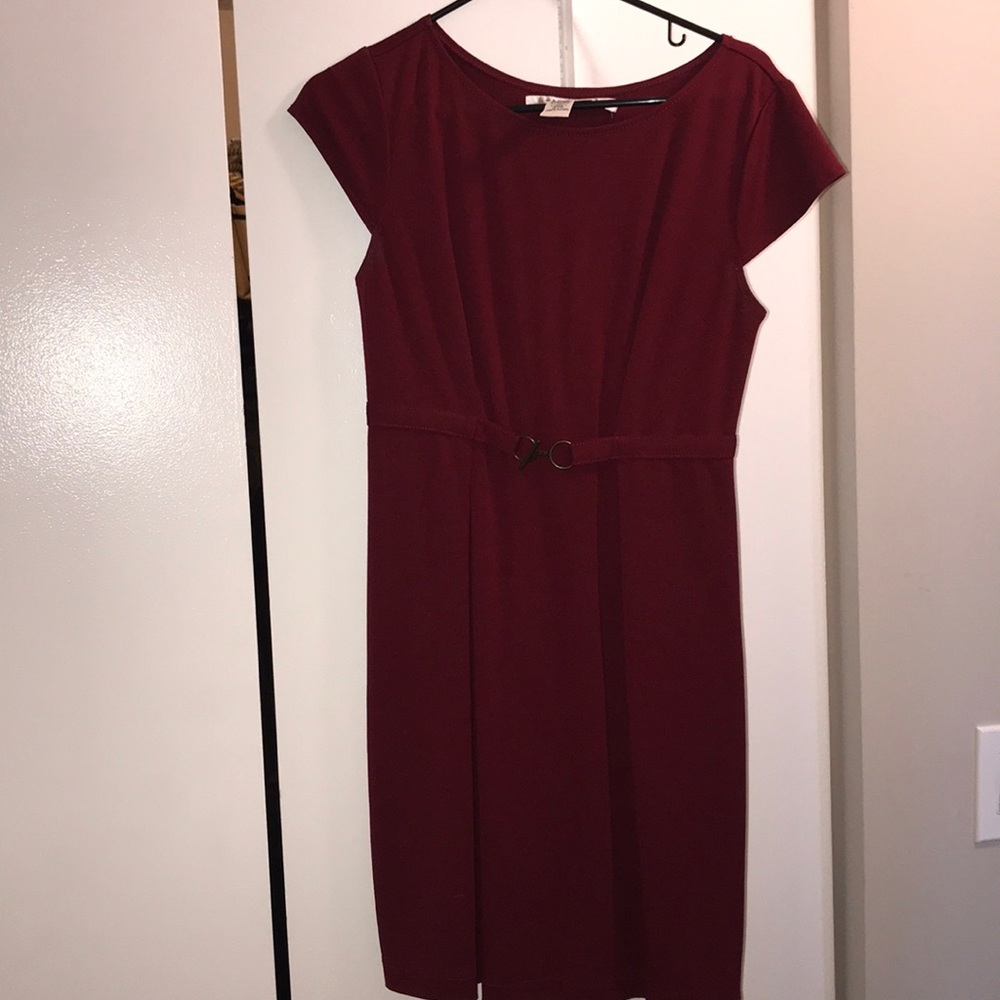 Red Max Studio Cap Sleeve Dress